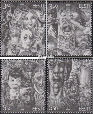 Produktbild von Briefmarken Estland 1998 Mi 318-321 (kompl.Ausg.) postfrisch Wiiralt