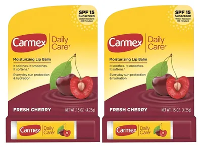Produktbild von CARMEX - Lippenbalsam - 2er Pack - Kirschgeschmack - Lichtschutzfaktor 15 - Wasserfest