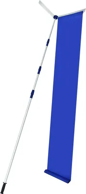 Produktbild von GOPLUS Schnee Dachrechen, 620cm Dach Rake mit ausziehbare Aluminiumrohre, Oxford Tuch Rutsche & rutschfeste Griff, Dachrechen Dachräumer zum Entfernen von Schnee & nassen Blättern