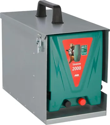 Obrázok produktu pre AKO Savanne 2000 incl. Metallbox 12 V Weidezaungerät mit Metallbox