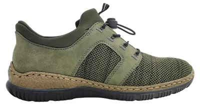 Imagen del producto de Zapatos de mujer Rieker, mocasines, color verde, para uso diario