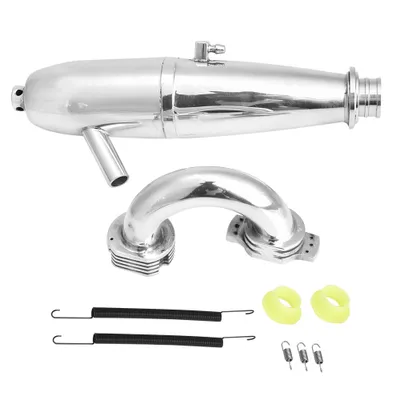 Produktbild von Doppeltes Auspuffverbindungsrohr für HSP Redcat 1/8 RC Car für SH GO 21/28CXP Motor