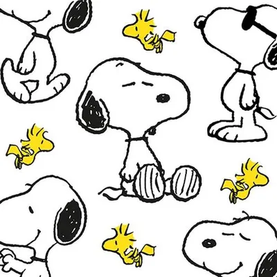 Produktbild von 20 Servietten Snoopy + Woodstock - Snoopy spielt mit Woodstock 33x33cm