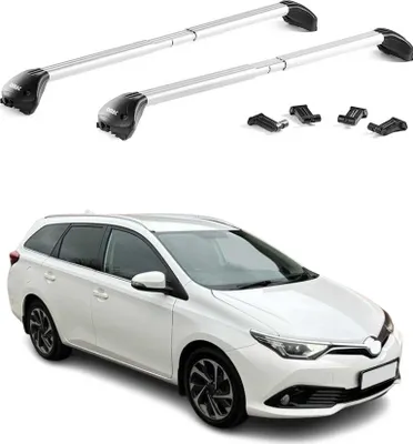 Produktbild von Dachträger Relingträger für Toyota Auris Wagon E18 2013-2018 Alu Silber 2x ABE