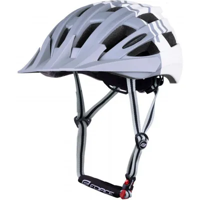 Zdjęcie produktu dla Kask MTB Force Corella szaro-biały wielkość S-M (54-58 cm) 902975