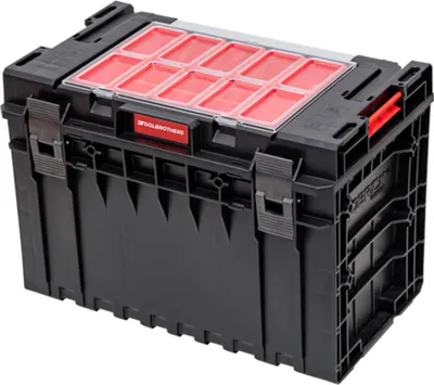 Produktbild von Toolbrothers RHINO XXL Werkzeugkoffer ECO Handling+ Höhe XL 52 l IP66 mit herausnehmbaren Trennwänden + Boxen