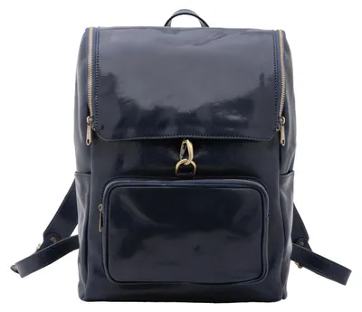 Image de Sac bandoulière pour femmes en cuir véritable Vacchetta, avec fermeture éclair et compartiments, fabriqué en Italie