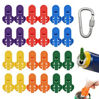 24er-Set Handbliköffner, 6 Farben, PP, für Dosen