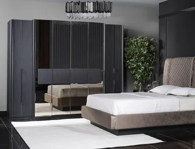 Zdjęcie produktu dla Szara szafa drewniana – nowoczesna, elegancka przestrzeń do przechowywania