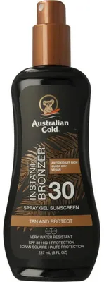 Productafbeelding van Australian Gold Spray Gel Bronzer Spf30 (237 ml)