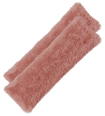 Image de vidaXL, 2 housses de coussin, HEERLEN, rose, 40 x 145 cm, en polaire
