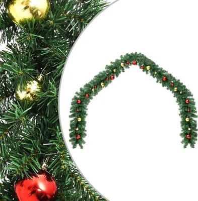 Produktbild von Weihnachtsgirlande Geschmückt mit Kugeln 5 m