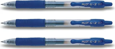 Produktbild von Pilot G2-07 Gelschreiber 3er Set blau