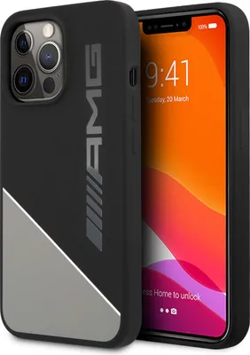 Produktbild von Mercedes Benz AMG Liquid Silicone Case for iPhone 13 Pro (6,1) Black/Grey