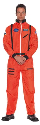 Produktbild von Oranger Astronauten Kostüm-Overall als Berufskostüm & Uniform