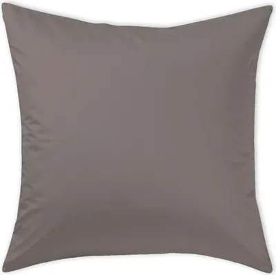 Produktbild von Curt Bauer Kissenbezug einzeln Dessin 0000 Uni-Mako-Satin Farbe stein-3847 Größe 80x80 cm