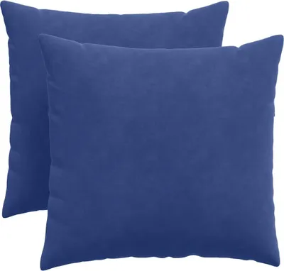 Produktbild von vidaXL Sofakissen 2 Stück Polizeiblau 50 x 50 cm Cordstoff