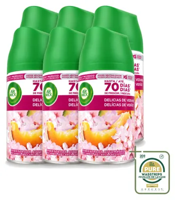 Productafbeelding van 6 x Air Wick Freshmatic navulling, geur: Zomerbries - 250 ml - Voordeelverpakking - 6 stuks