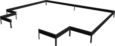 Produktbild von Fundament Juliana Orangerie 15,1 m² 439 x 296 cm schwarz