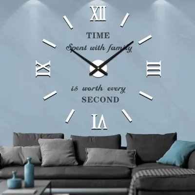 Image de Solidchoice - Horloge mural design pour la maison, avec chiffres adhésifs