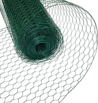 Produktbild von Sechseckgeflecht Drahtzaun Hasendraht 0,75 x 25m Drahtgeflecht Maschendraht grün