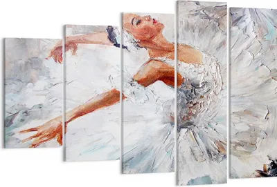 Produktbild von Bild auf Leinwand - Leinwandbild - Frau Tanz Ballett Körper - 150x100cm - Wand Bild - Wanddeko - Leinwanddruck - Bilder - Kunstdruck - Wanddekoration - Leinwand bilder - Wandkunst - EG150x100-3101