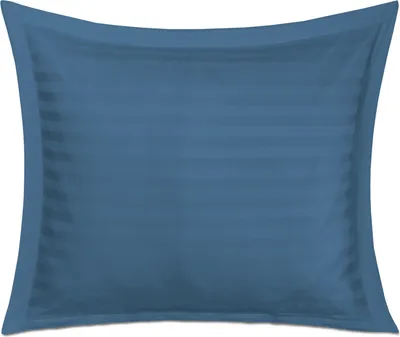 Obrázok produktu pre Obliečka na vankúš z bambusového bavlneného saténu STRIPE CORNFLOWER/70x80 s pruhmi