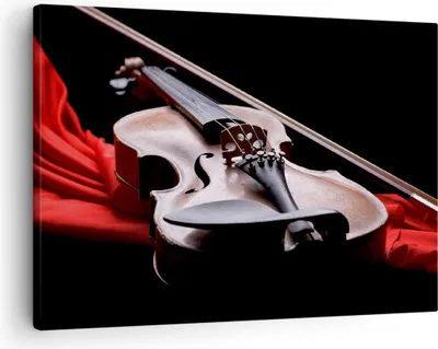 Produktbild von Bild auf Leinwand - Leinwandbild - Violine Harmonie Instrument Musik - 70x50cm - Wand Bild - Wanddeko - Leinwanddruck - Bilder - Kunstdruck - Leinwand bilder - Wandkunst - AA70x50-2183