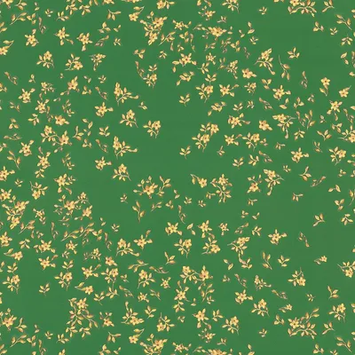 Productafbeelding van Profhome 935856-GU Bloemen behang glimmend groen goud 7,035 m2