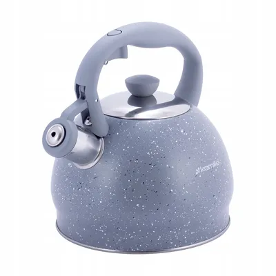 Produktbild von Wasserkocher mit Pfeife aus Edelstahl 2,0 L INDUKTION KAMILLE KM-1072GR