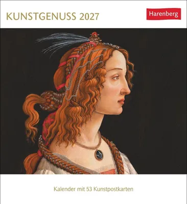 Produktbild von Harenberg Postkartenkalender 2027 Kunstgenuss 16x17cm
