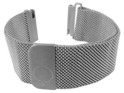 Produktbild von Minott > Uhrenarmband aus Edelstahl silberfarben Milanaise > 34047, Stegbreite:20mm