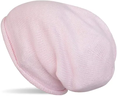 Produktbild von styleBREAKER Uni Beanie Feinstrick Rollrand bis Umfang 59cm, Rose