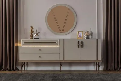 Produktbild von Wohnzimmer Kommode Luxus Möbel Designer Mit Spiegel JVmoebel