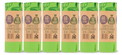Productafbeelding van Solidchoice - 100% Composteerbare Afvalzakken 60L voor Voedselafval