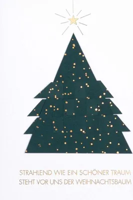 Produktbild von Räder Papierkunstkarte Weihnachtsbaum