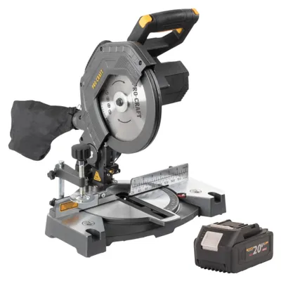 Produktbild von Procraft PGS20bb Akku Kappsäge 20 V 210 mm Brushless + 1x Akku 4,0 Ah - ohne Ladegerät