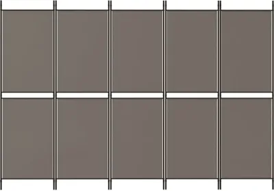 Produktbild von Möbel 5-tlg. Paravent Raumteiler Elegantes Design - Trennwand/Sichtschutz - Anthrazit 250x220 cm Stoff Top6301172