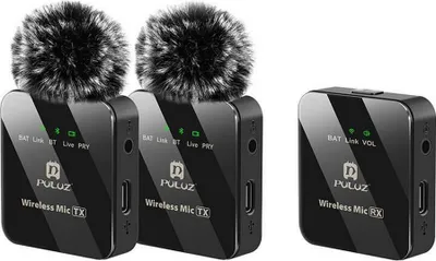 Produktbild von Puluz Wireless Lavalier Microphone PULUZ 2 TX + 1 RX