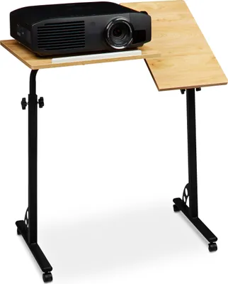 Produktbild von relaxdays PC stůl výškově nastavitelný světlý dub 80,0 x 50,0 x 75,0 - 110,0 cm