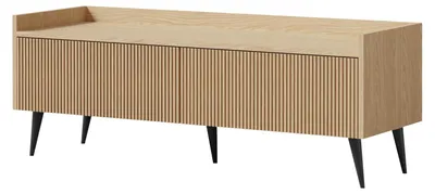 Productafbeelding van Furniture24 TV-kast Ademo 7, lage kast, 121 x 45 x 41 cm, tv-meubel in licht eikenhout