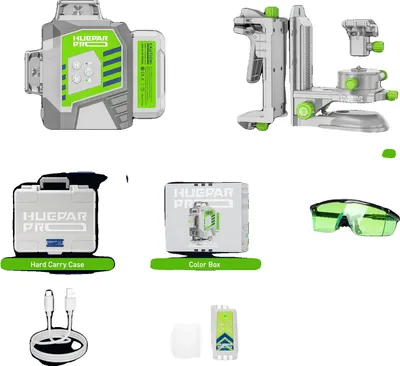 Obrázok produktu pre Laserová vodováha, vysoká presnosť, dlhá výdrž batérie, laserová vodováha ZK03CG