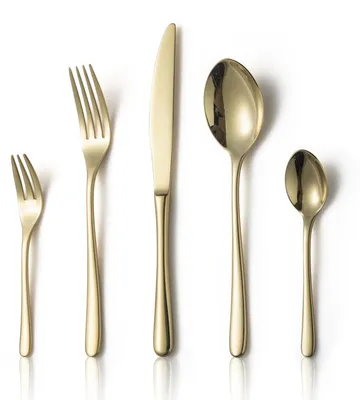 Produktbild von 30-teiliges Besteckset für 6 Personen in Champagnergold