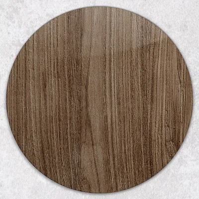 Produktbild von Glas-Herdabdeckplatten Glaskeramikkochfeld-Abdeckung Spritzschutz Glas Runden Schneidebrett fi40 cm - Dunkle Holzbrett