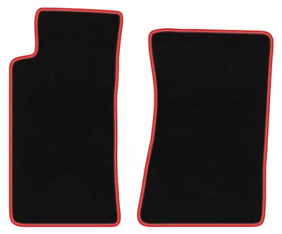 Produktbild von Fußmatten Velours Schwarz/Rot für Mazda MX-5 II NB 1998-2005 Set 2-tlg