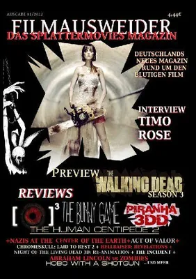 Produktbild von FILMAUSWEIDER - Das Splattermovies Magazin - Ausgabe 1 - Human Centipede; Piranha 3DD, REC 3: Genesis, The Bunny Game, The walking Dead Season 3