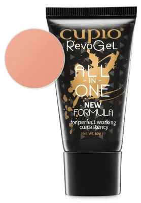 Produktbild von RevoGel Nagelgel als Gel-Acryl-Hybrid für Modellage und Verlängerung Nude Beige 30g