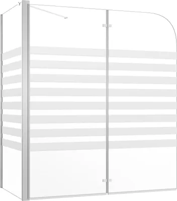 Obrázok produktu pre vidaXL Sprchový kút 120x68x130 cm Pruhované tvrdené sklo