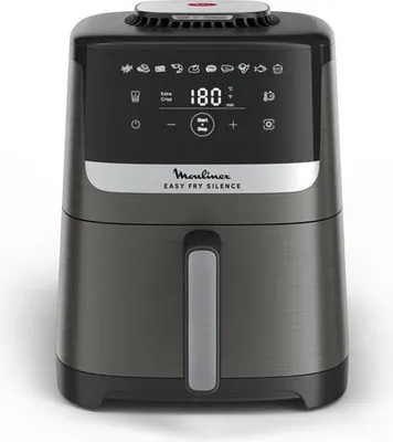 Produktbild von Moulinex Easy Fry Silence EZ551HF0, Heißluftfritteuse, 5 l, 40 °C, 220 °C, Einzelbild, Schwarz, Anthrazit, Grau