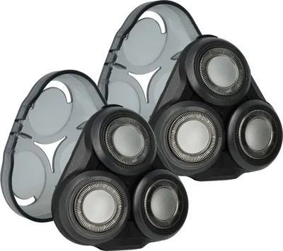 Produktbild von vhbw 2x Ersatz-Scherköpfe kompatibel mit Philips S5075, S5077, S5078, S5079, S5080, S5076, S5085, S5081, S5082, S5090, S5091 Elektrorasierer, Schwarz